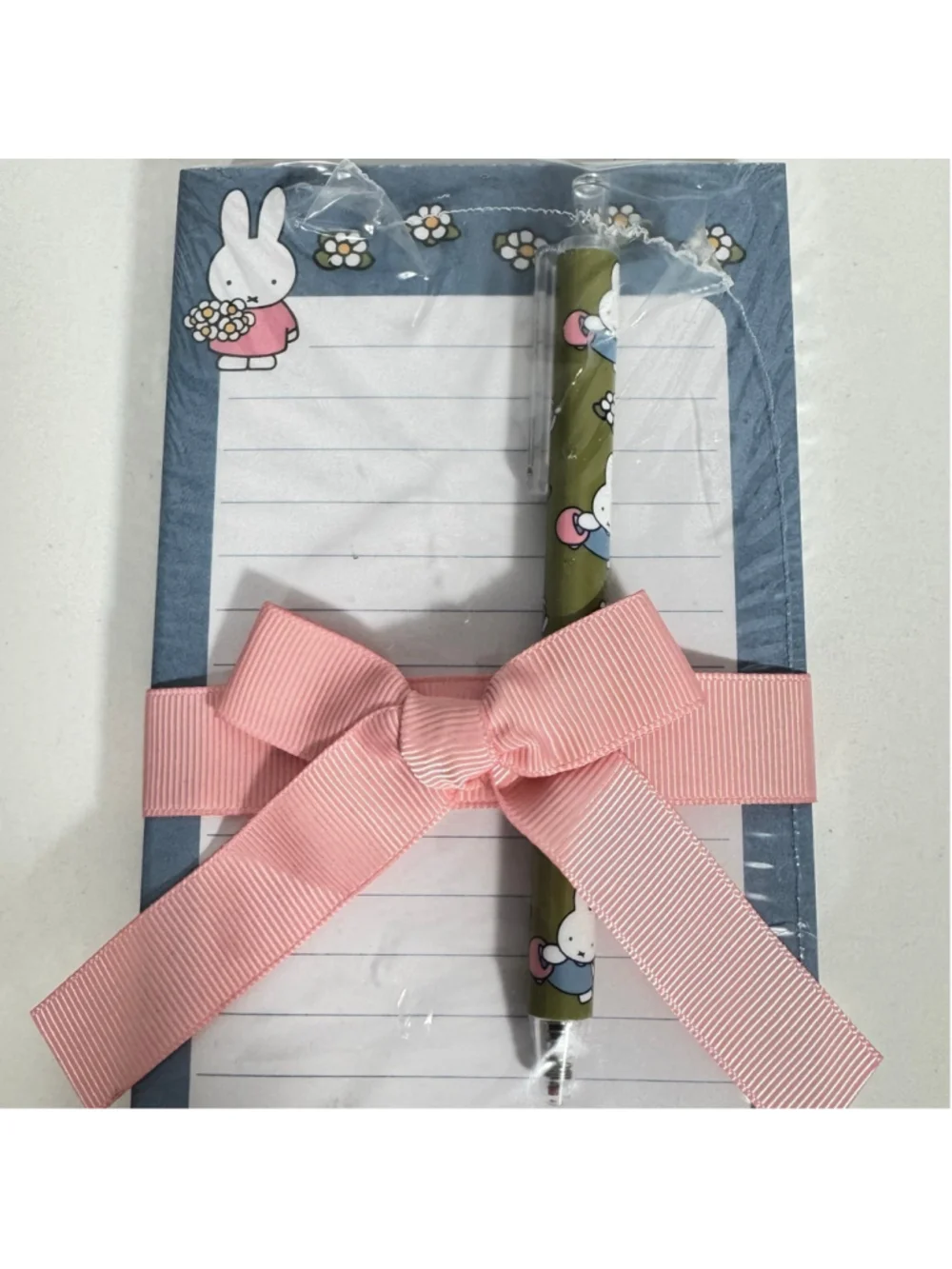 Miffy Blue Floral Spiral Notebook & List Pad Set (magnetic) Black Pen